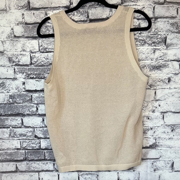 Brixton Cream Knit Aruba Tank Size L - Picture 3 of 8